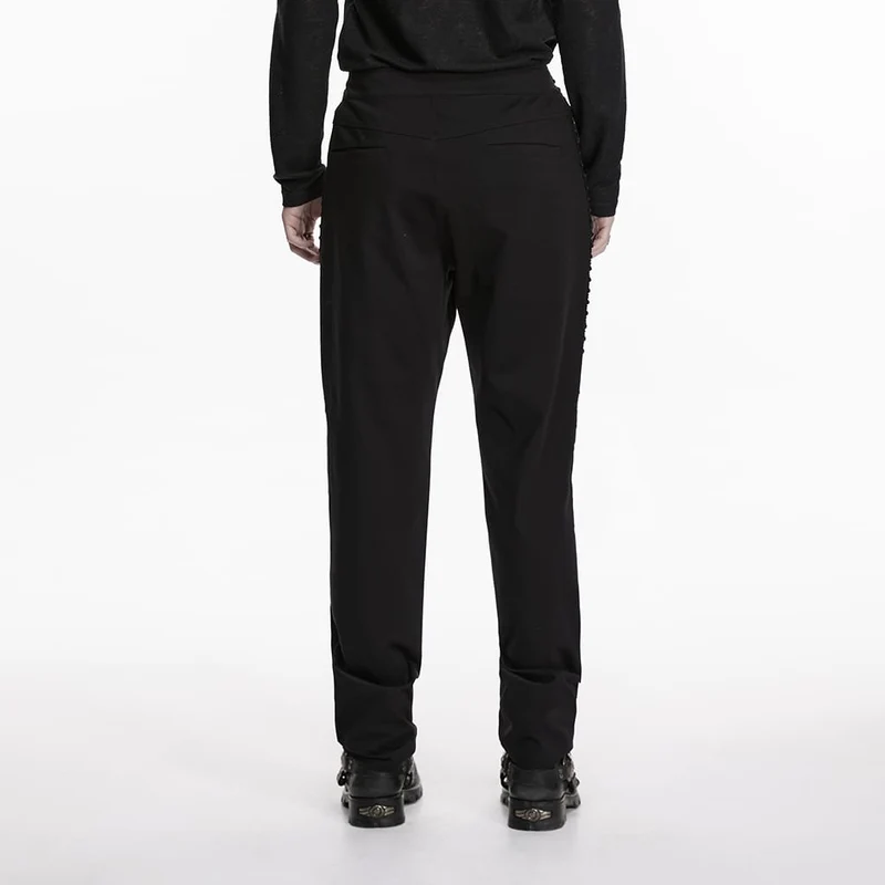 Minimalistische Gothic-Hose für Herren mit Riemen