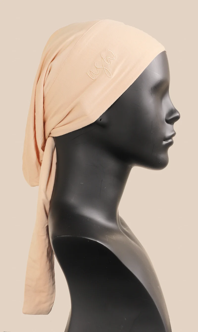 Premium Baumwoll-Unterkappe - Beige
