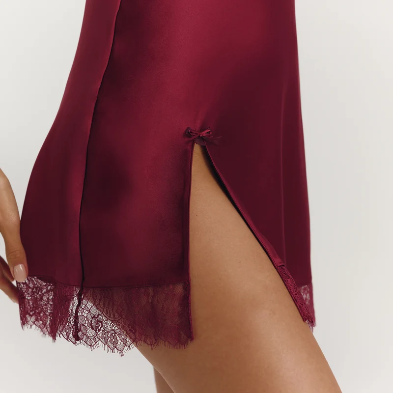 Adaline Slipkleid (Set) - Beere