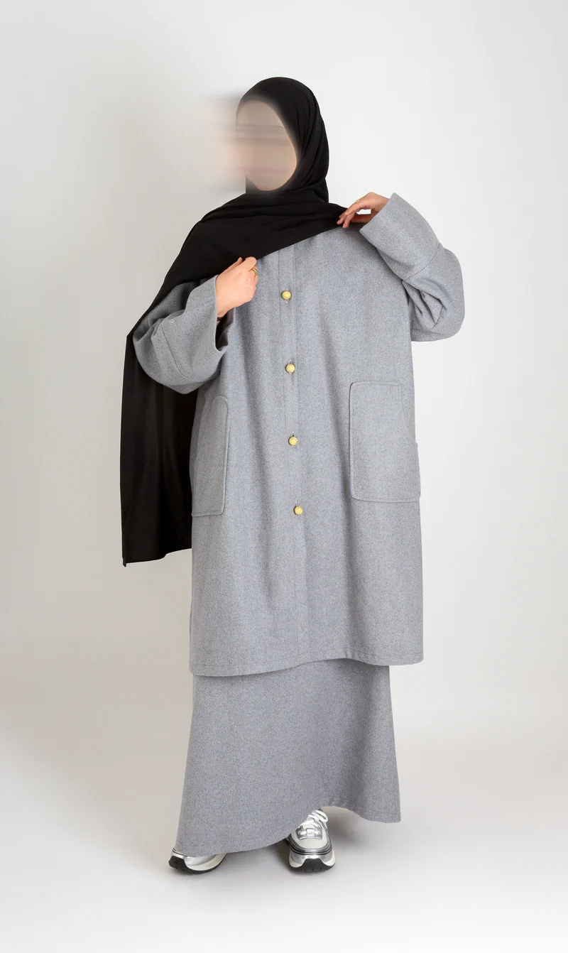 Russisches Wollset - Grau