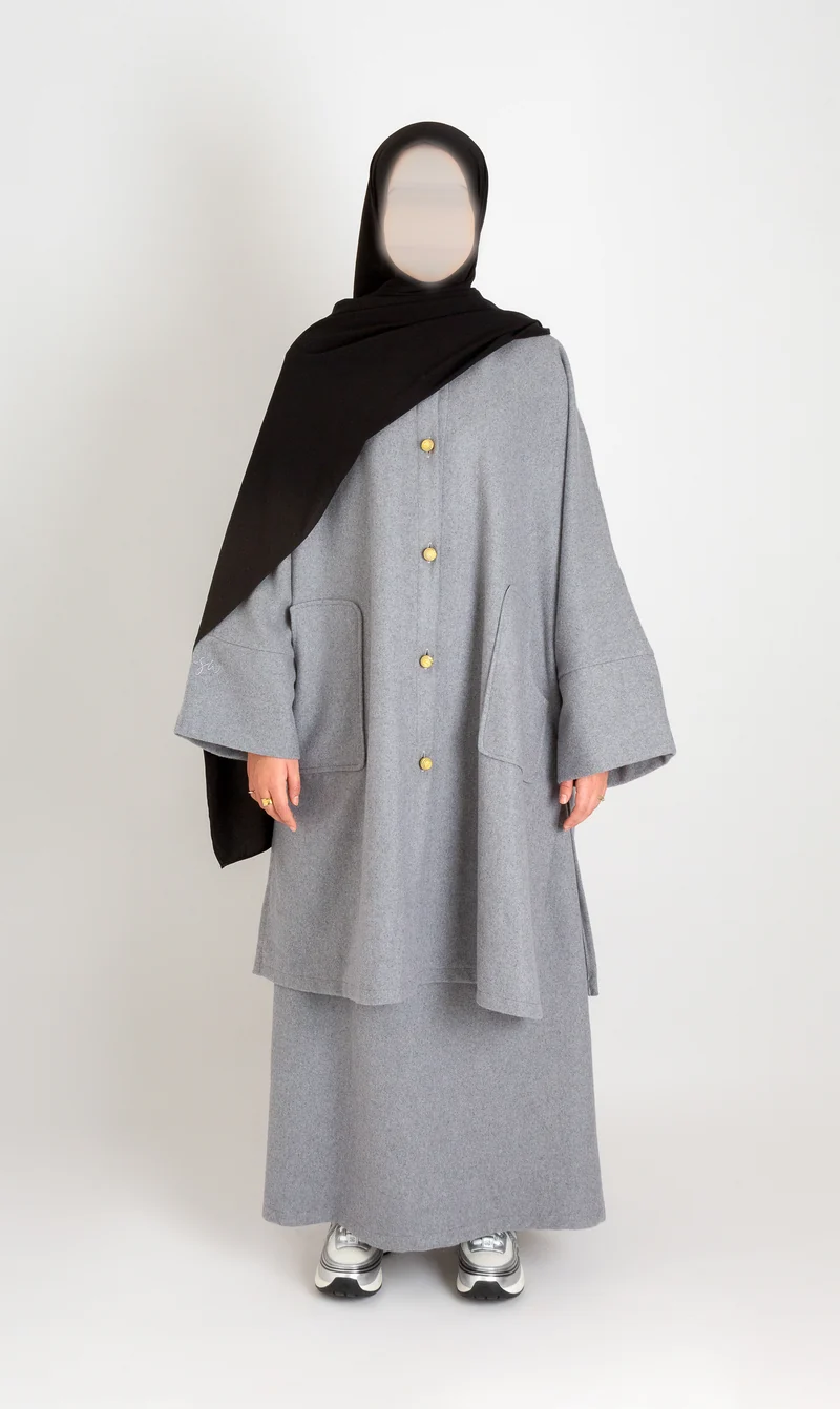 Russisches Wollset - Grau