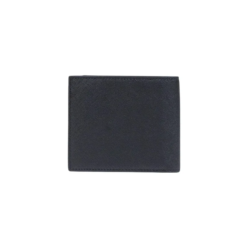 Armani Exchange Schwarze Herren-Geldbörse aus Polyester, B 11 cm, H 9 cm