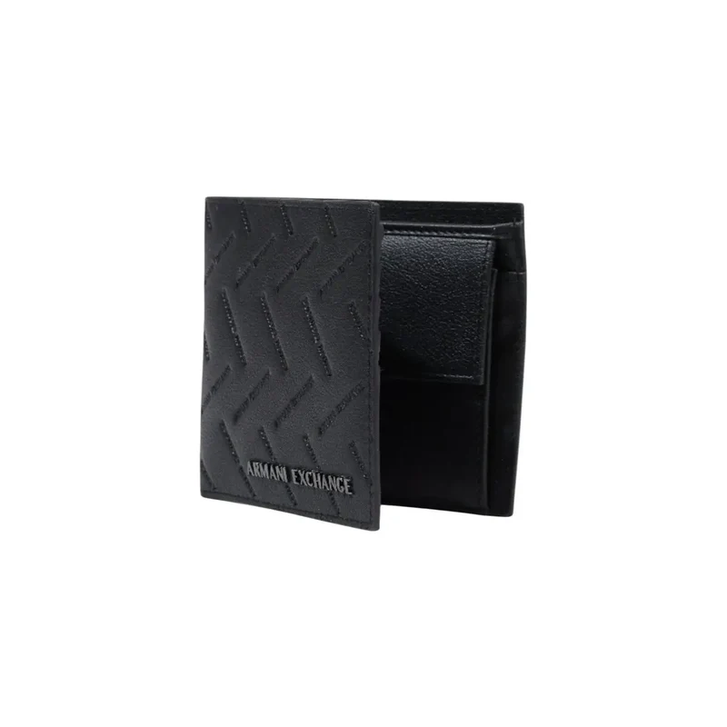 Armani Exchange Schwarze Herren-Geldbörse 11x10x1,5