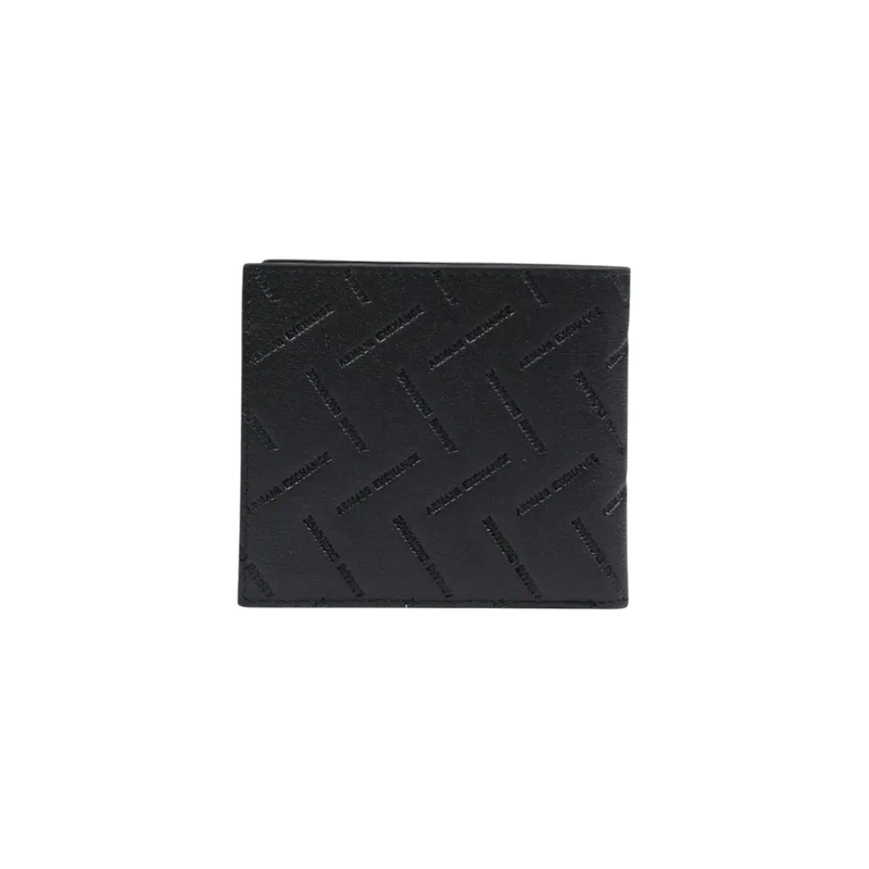 Armani Exchange Schwarze Herren-Geldbörse 11x10x1,5