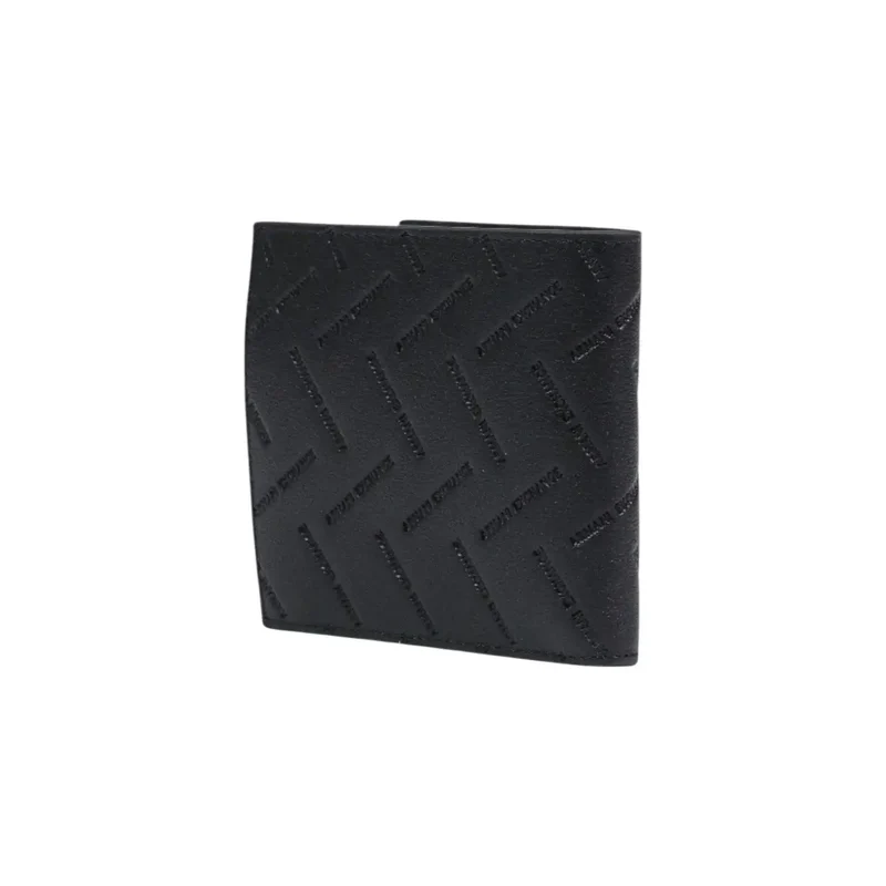 Armani Exchange Schwarze Herren-Geldbörse 11x10x1,5