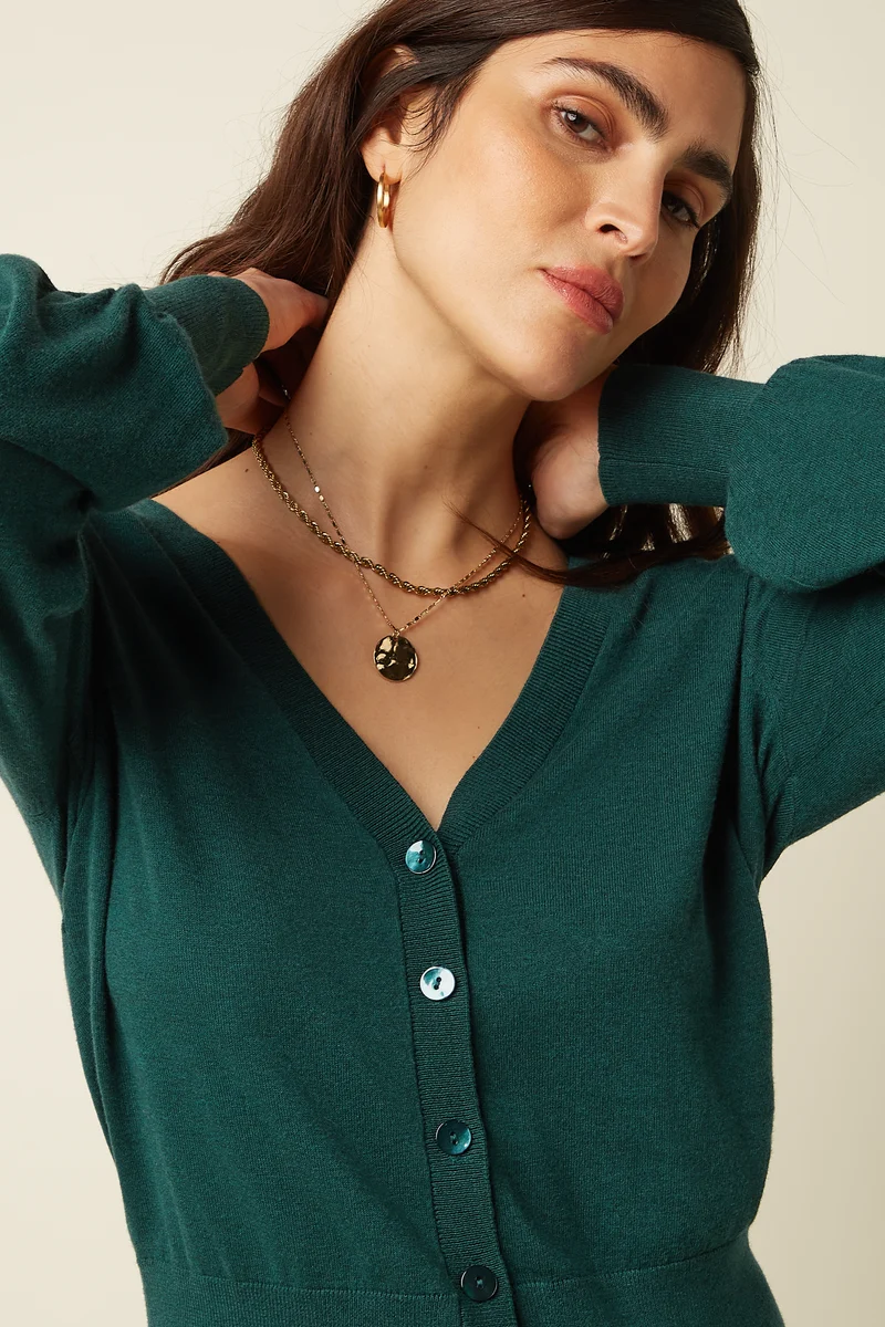 Cardi V Raglan Cocoon