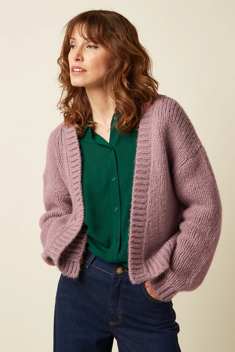 Cardi Oversize Short Campo Knit