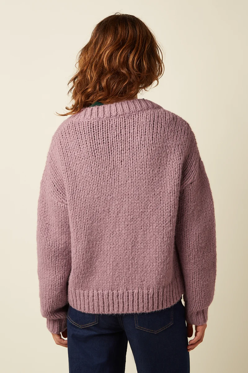 Cardi Oversize Short Campo Knit
