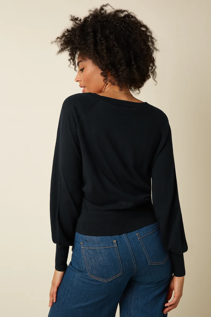 Cardi V Raglan Cocoon