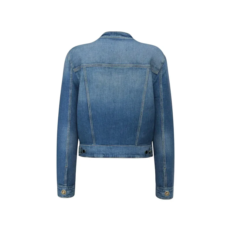 Guess Damen-Blazer aus blauer Baumwolle, Modell Ivy