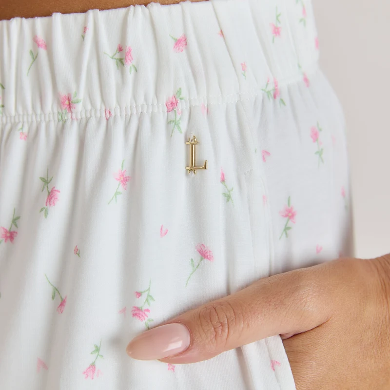 Modal Pyjamahose - Florales Muster