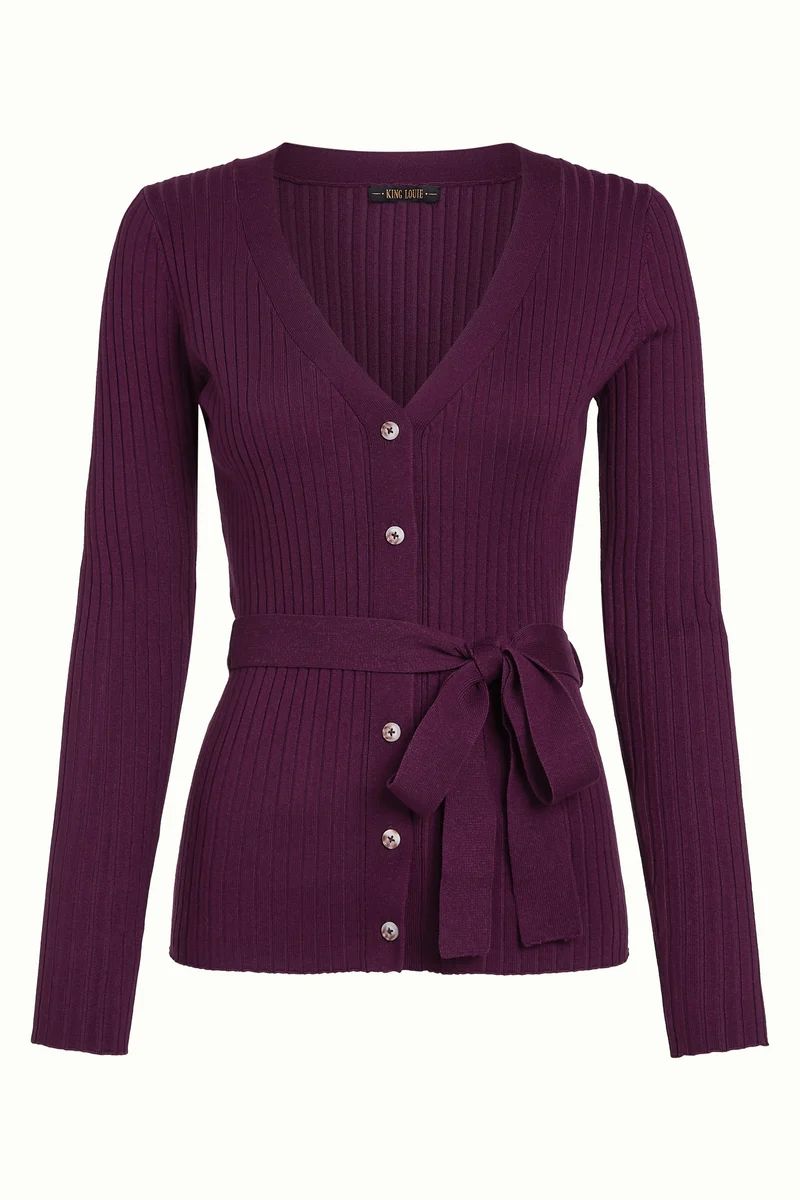 Mila Rib Cardi Match Knit