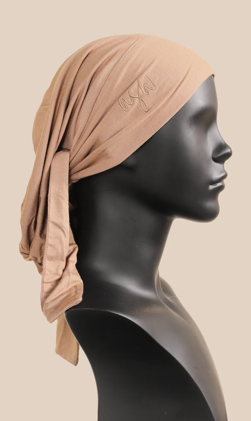 Premium Baumwoll-Unterkappe - Taupe