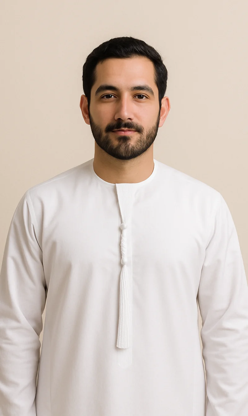 Soft Emirati Qamees Classic - Weiß