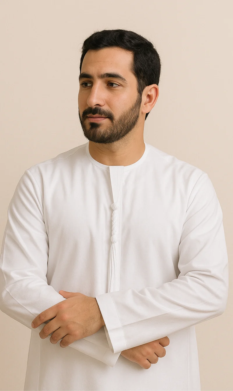 Soft Emirati Qamees Classic - Weiß
