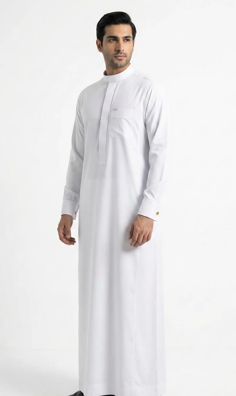 Soft Saudi Qamees Classic - Weiß