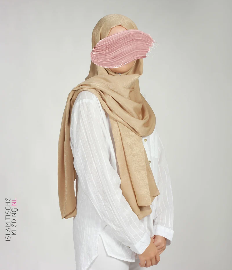 Salwa-Schal aus Seide, 180 cm, Feingold