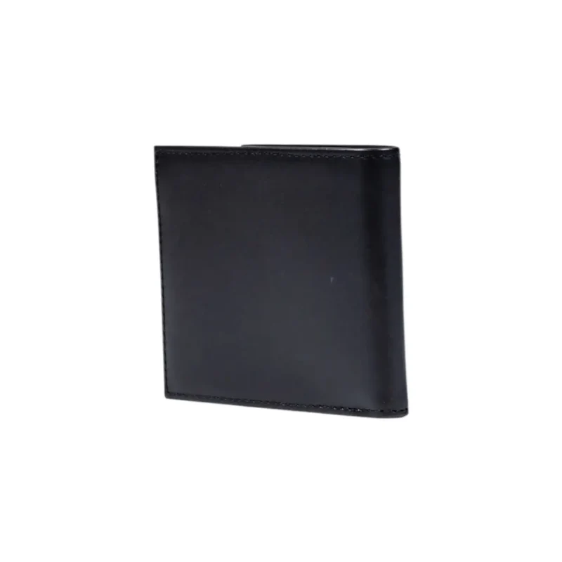 Boss Herren-Geldbörse aus schwarzem Leder, 11 x 9 x 1,5 Zoll