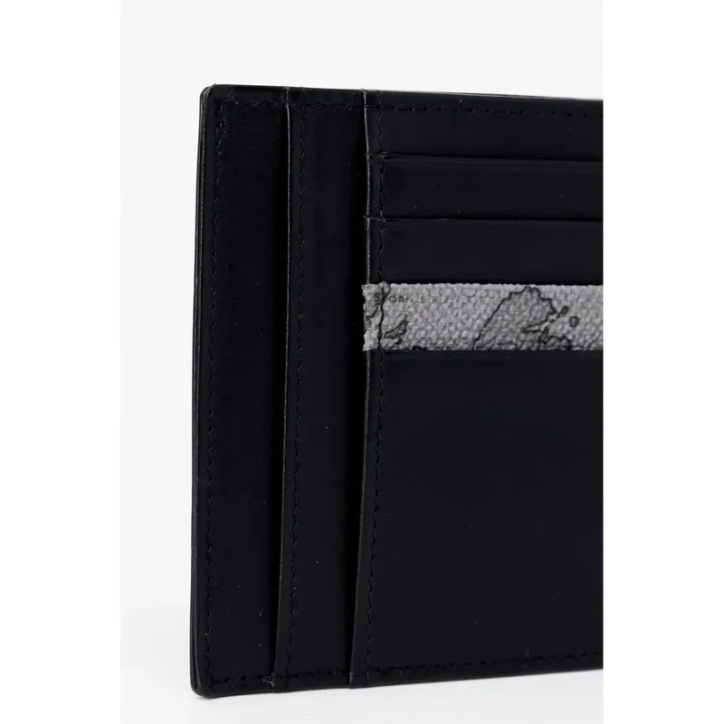 Alviero Martini Prima Classe Herren Lederbrieftasche Schwarz