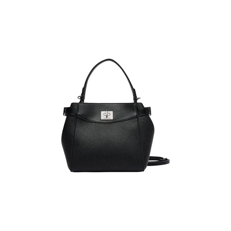 Calvin Klein Schwarze Damen-Umhängetasche aus Polyurethan