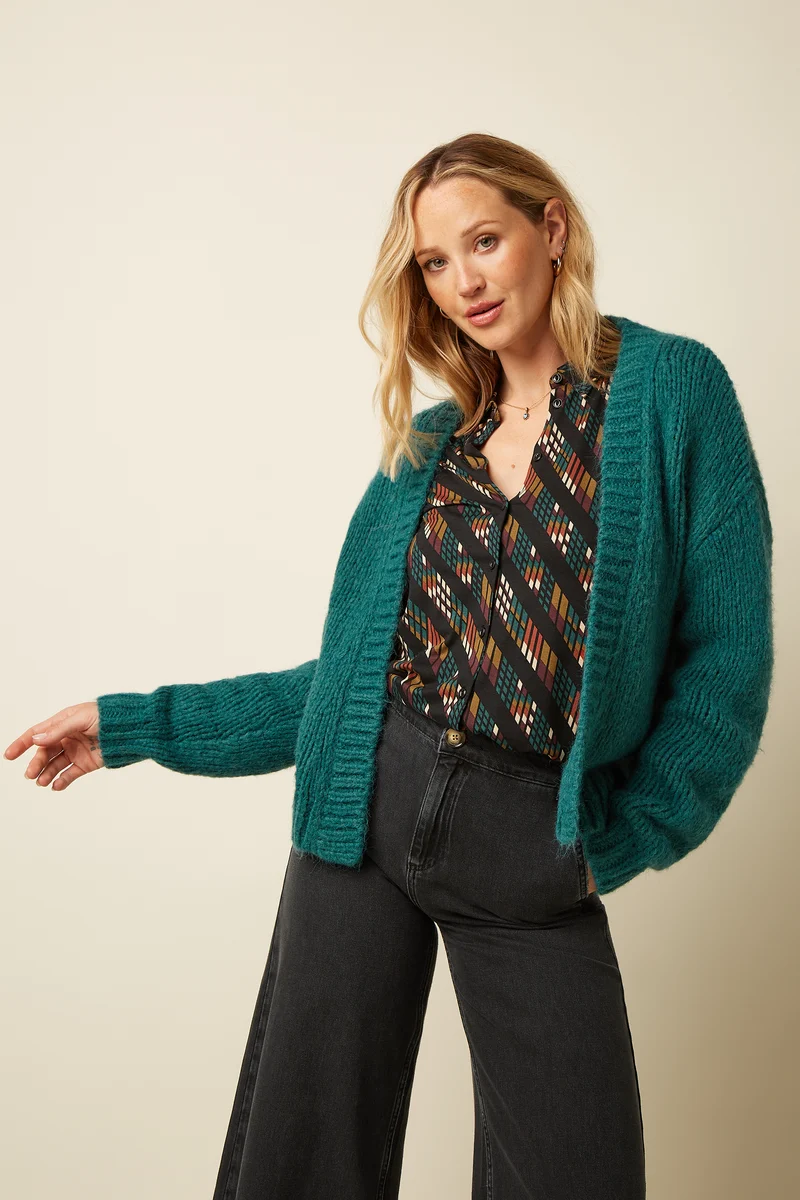 Cardi Oversize Short Campo Knit