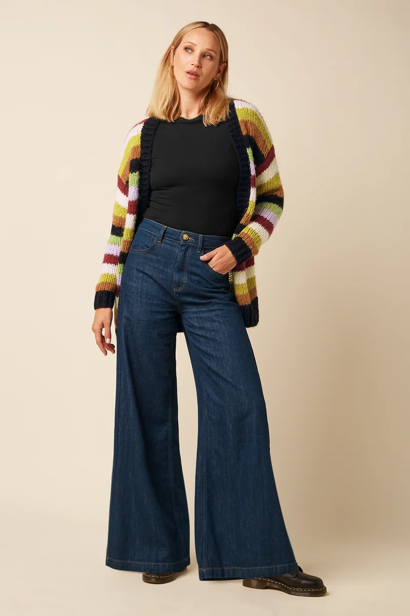 Cardi Oversize Campo Knit Stripe