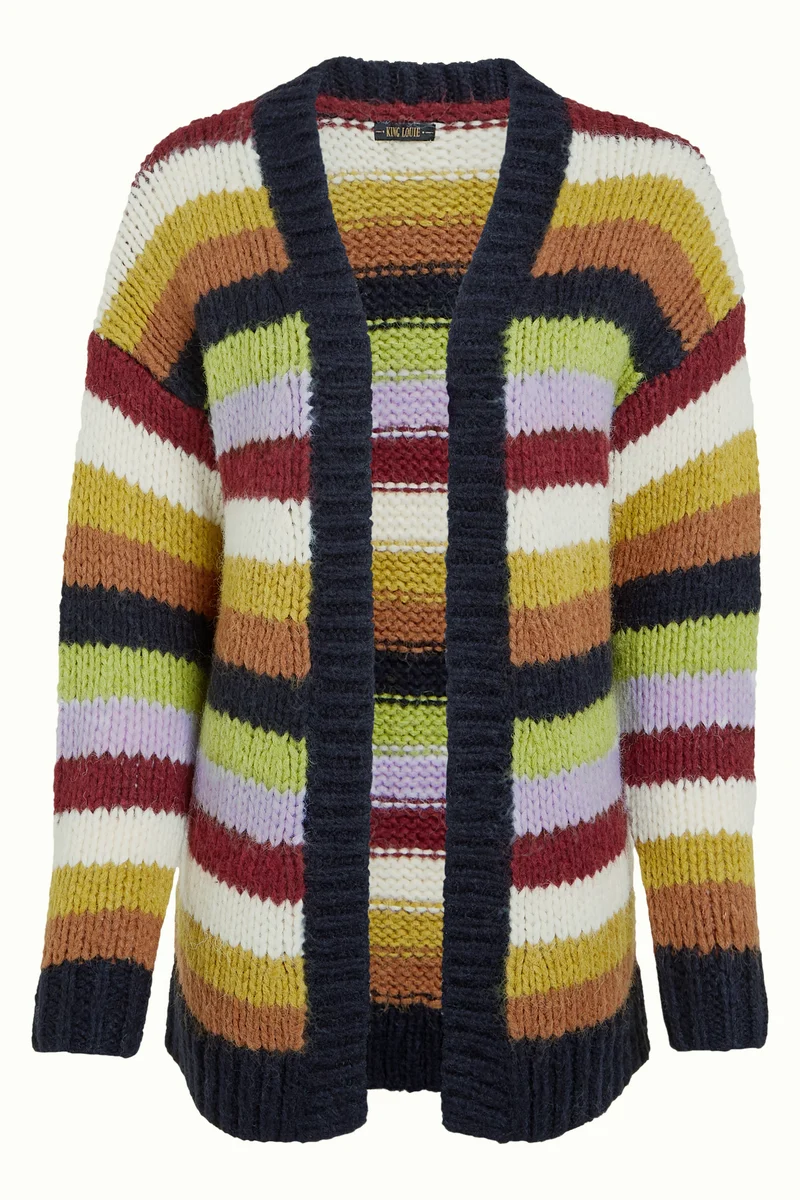 Cardi Oversize Campo Knit Stripe