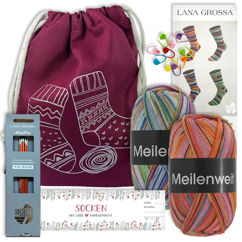 Masche in der Tasche | Socken