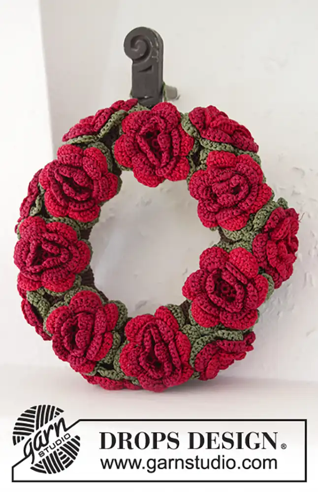 Rosenblütenkranz (Häkelset)