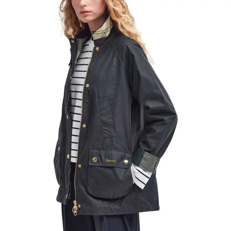 Barbour Damen-Wachsblazer, braune Baumwolljacke