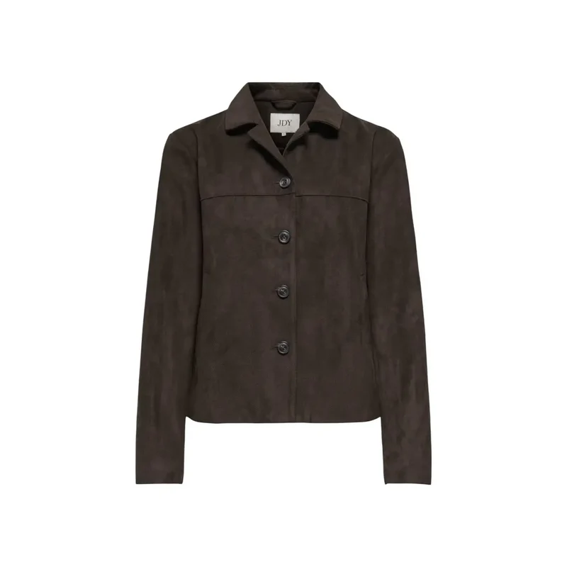Jacqueline De Yong Damen-Blazer aus braunem Wildleder