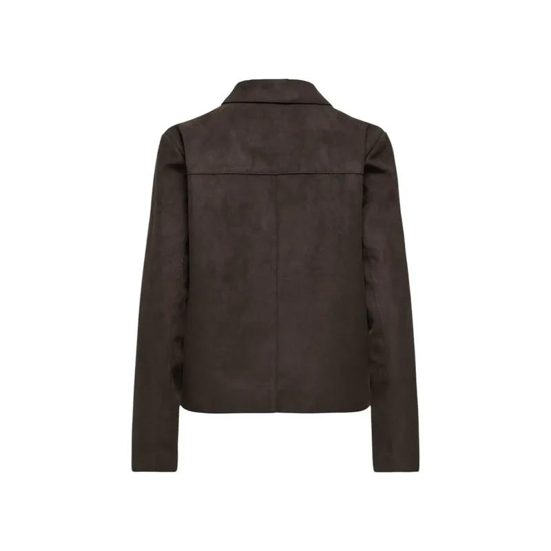 Jacqueline De Yong Damen-Blazer aus braunem Wildleder