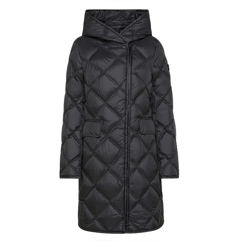 Peuterey Damen Blazer mit Kapuze, schwarz, Daunenfüllung, Reißverschluss