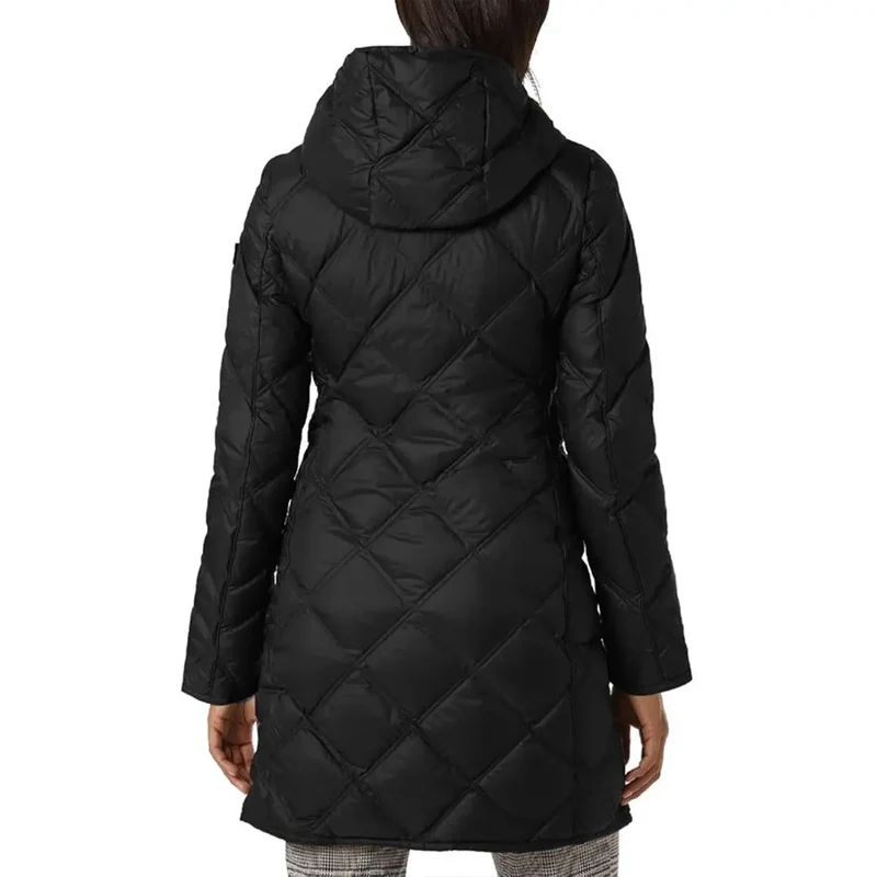 Peuterey Damen Blazer mit Kapuze, schwarz, Daunenfüllung, Reißverschluss