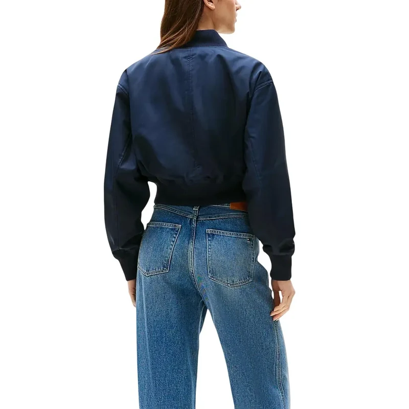 Tommy Hilfiger Damen-Blazer aus blauem Polyester mit Reißverschluss