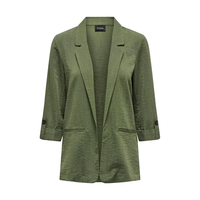 Only Damenblazer in Beige, 3/4-Ärmel, Viskosemischung