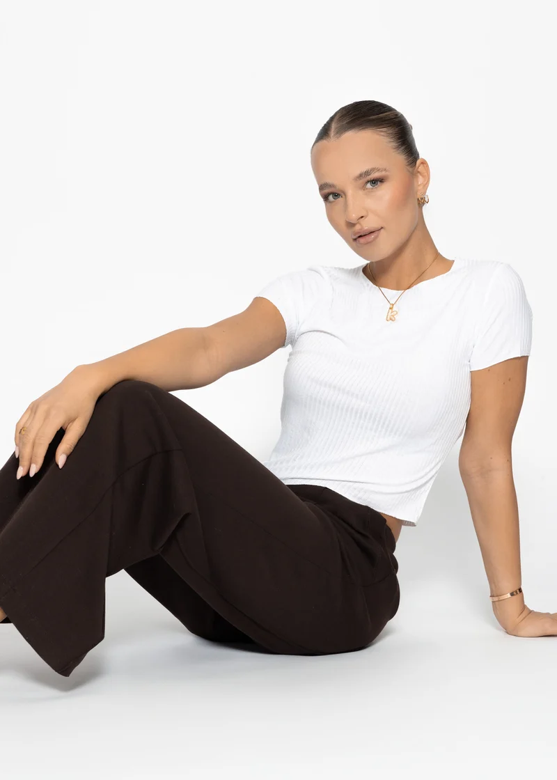 Crop-Shirt - weiß