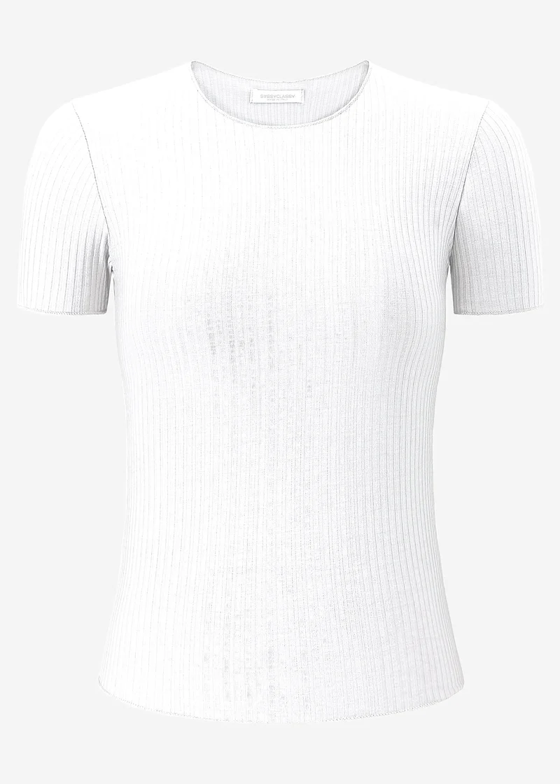 Crop-Shirt - weiß