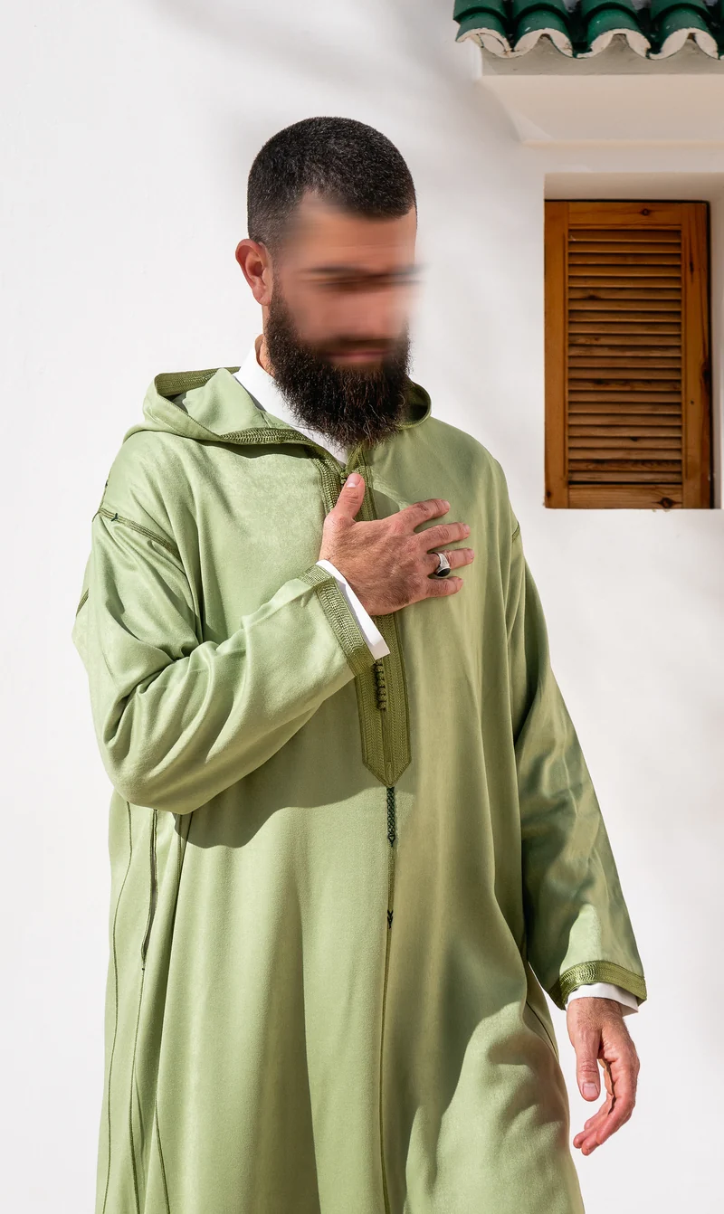 Djellaba Anouar - Pistazie