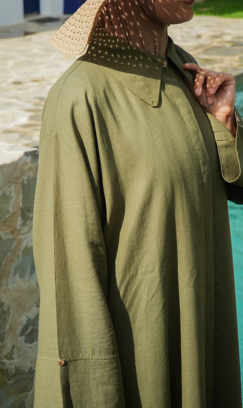 Elisa Leinenblusenkleid HERB