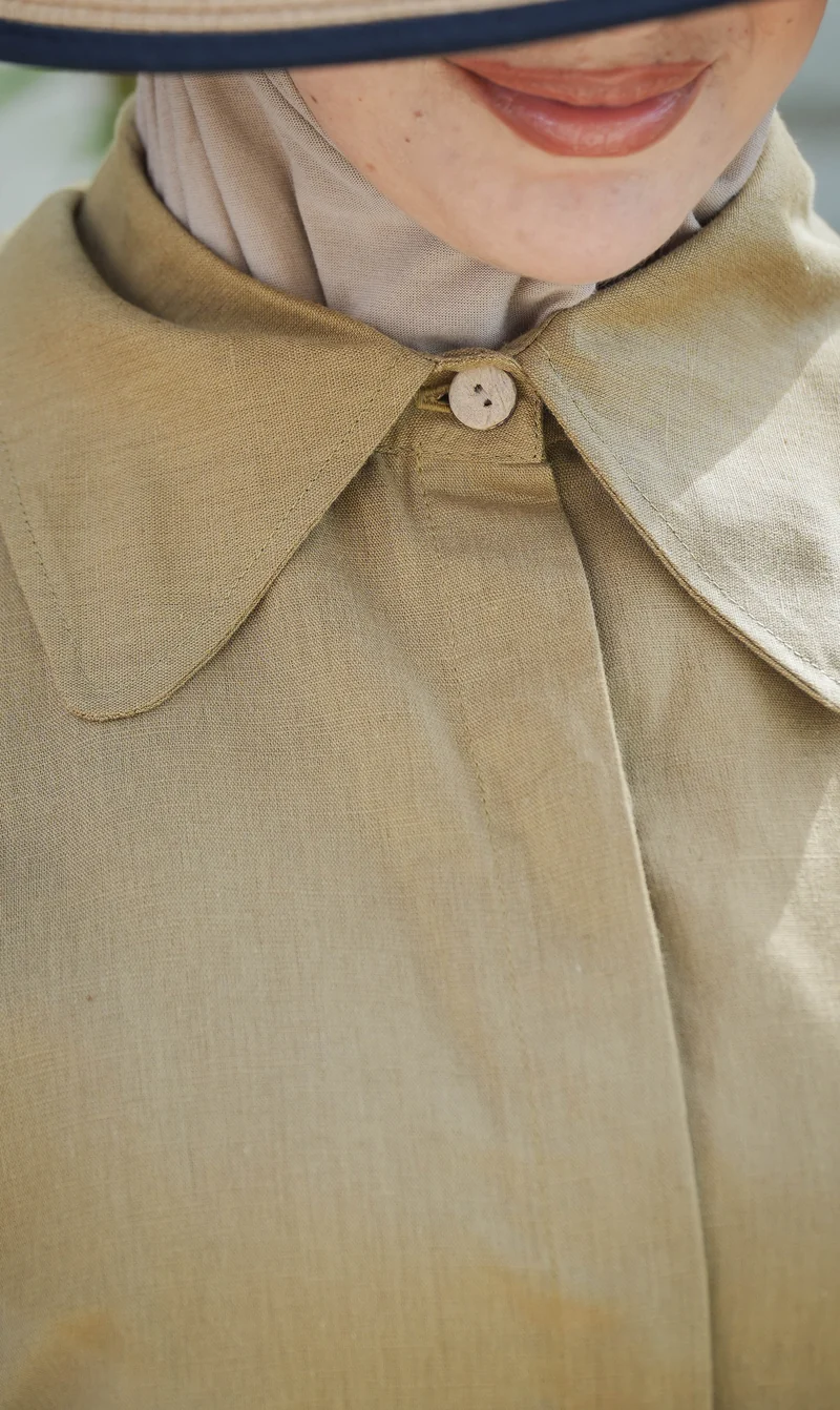 Elisa Leinenblusenkleid DESERT