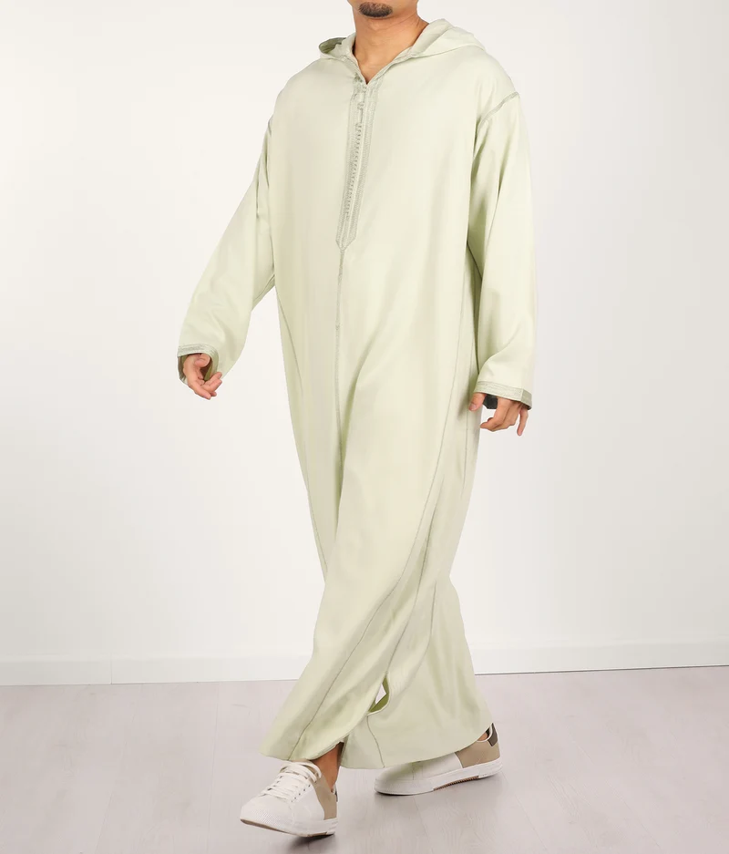 Djellaba Anouar – Helle Pistazien