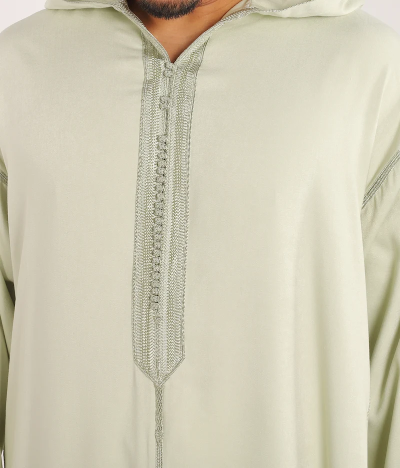 Djellaba Anouar – Helle Pistazien