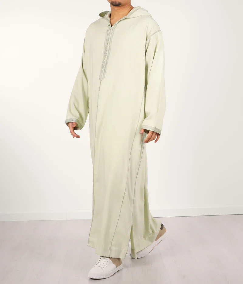 Djellaba Anouar – Helle Pistazien