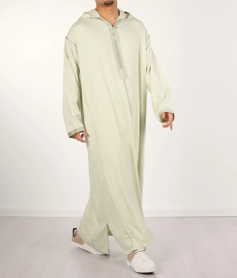 Djellaba Anouar – Helle Pistazien