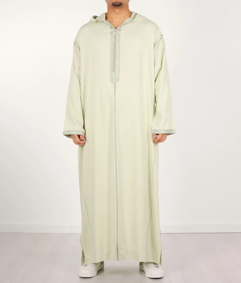 Djellaba Anouar – Helle Pistazien