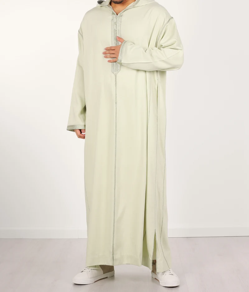 Djellaba Anouar – Helle Pistazien