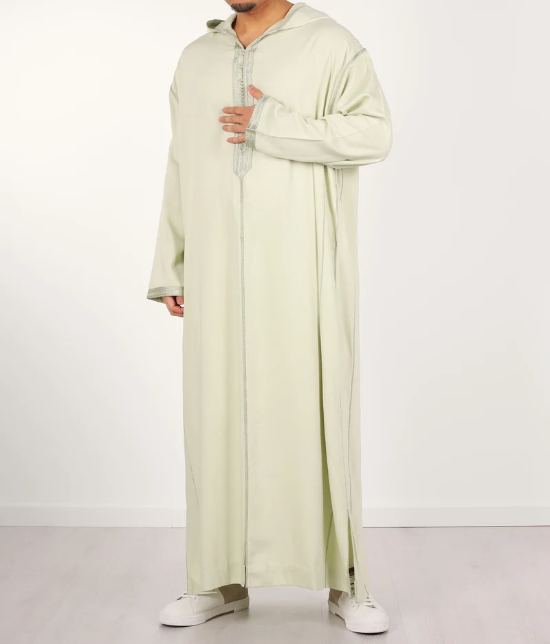 Djellaba Anouar – Helle Pistazien