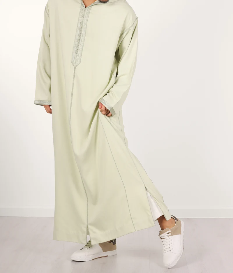 Djellaba Anouar – Helle Pistazien