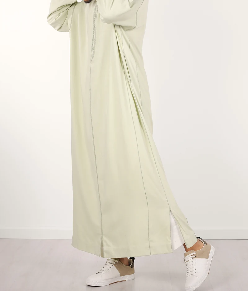 Djellaba Anouar – Helle Pistazien